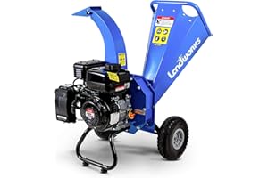 Landworks Mini Wood Chipper Shredder Mulcher Heavy Duty 7HP Compact Design 3" Inch Max Capacity