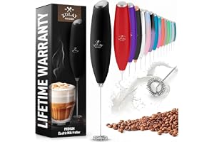 Zulay Kitchen Milk Frother Handheld Electric Whisk – Frother Wand, Durable Drink Mixer, Coffee Frother, Hand Blender, Frother