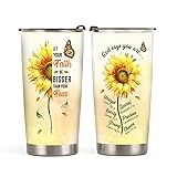 64HYDRO Faith Sunflower Butterfly Tumbler