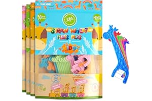 SMARTLIFECO Biodegradable Kids Flossers - Fluoride & Plastic Free | Eco Friendly Dental Floss Picks for Childrens Teeth | Natural Fun Animal Flossing Sticks for Toddlers | Organic & Compostable (200 Pack, Mint)