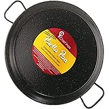 Garcima 16-Inch Enameled Steel Paella Pan, 40cm