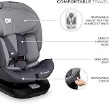 Kinderkraft I-Grow I-Size 40-150 cm 360° Rotating Car Seat Gray view 7