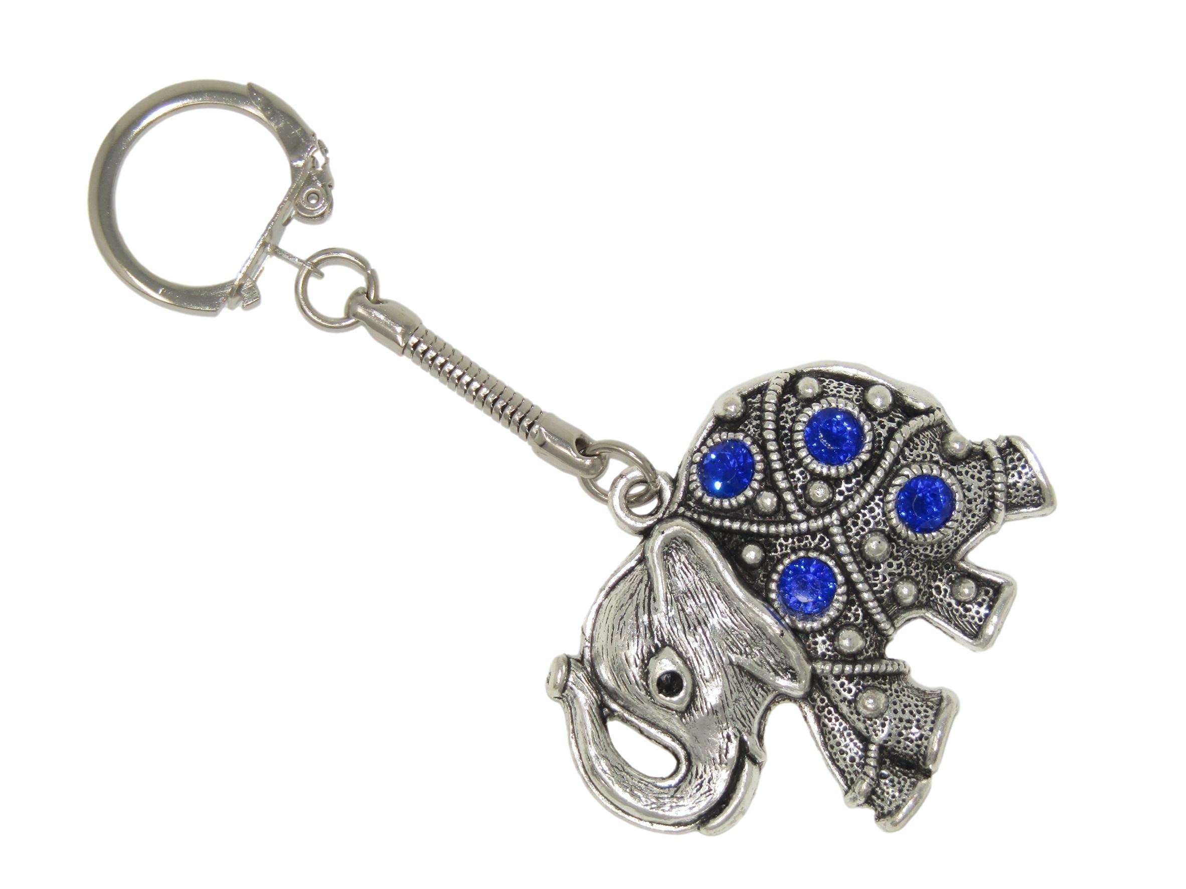 Jeannieparnell 299 - Lucky Elephant Charm Keyring/Hanger for Protection & Good Luck