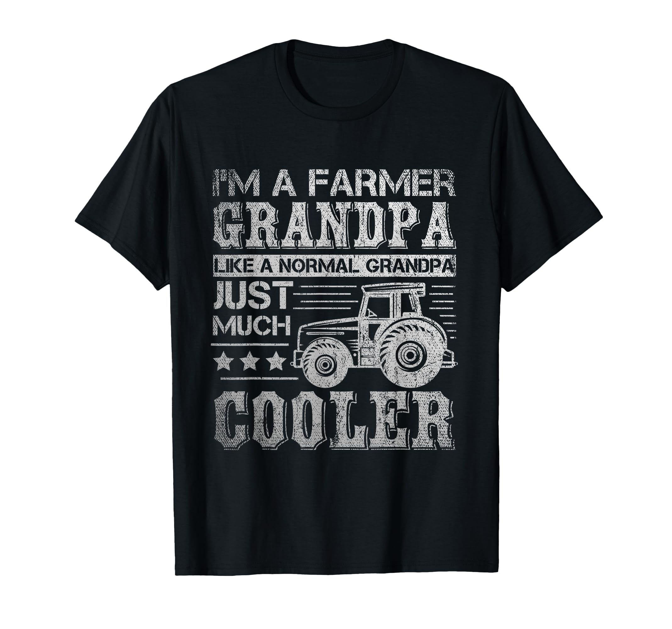 Fathers Day Gift Idea Grandpa Tractor Farmer T-Shirt