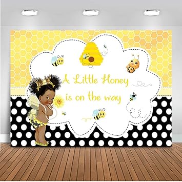 Fanghui 7x5ft Bee Theme Gender Reveal Party Photography Backdrop Bumble Bee He Or She What Will It Bee Background Honeycomb Dots Bee Day Party Banner Supplies Photobooth Props Video Fullcirclemedicineseattle Electronics
