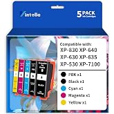 Vintella Remanufactured Ink Cartridge Replacement for Epson 410 410XL T410 T410XL Ink Cartridges Combo Pack for Expression XP-530 XP-630 XP-635 XP-640 XP-830 XP-7100 Printer (5 Pack)
