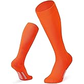 JASGOOD Soccer Socks Kids Baseball Softball Sock Youth Boys Girls Women Men Football Sock for Adult Team Sport Athletic Socks