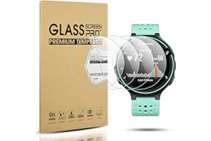 Diruite 4-Pack for Garmin Forerunner 220/225 / 230/235 / 620/630 Tempered Glass Screen Protector, 2.5D 9H Hardness Ultra-Thin Screen Protective Film [Anti-Scratch]