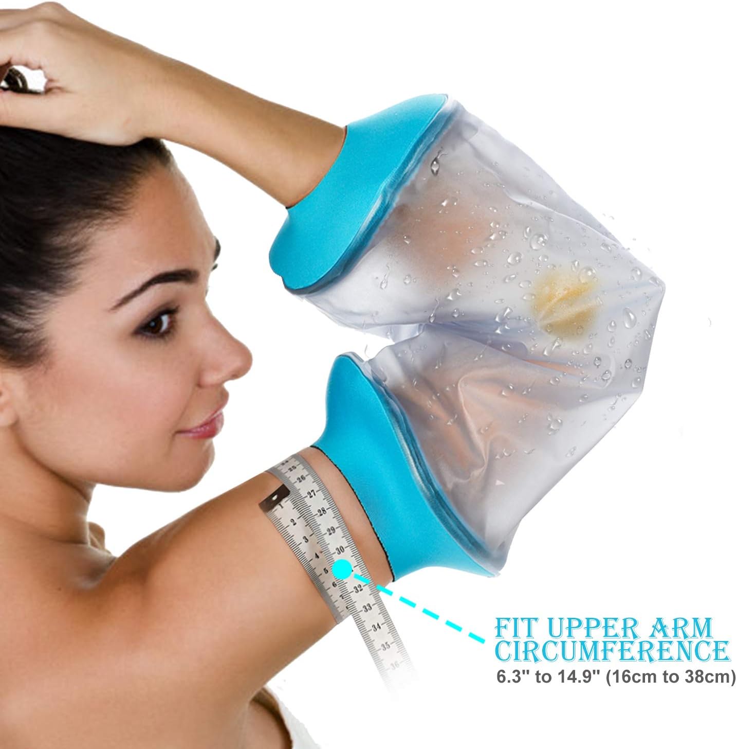 PICC Line Shower Cover Waterproof IV & PICC Line Shower Protetcor for Chemotherapy Treatment, Broken Wound Elbow Reusable picc line Covers for Upper Arm Sleeve Protector for Bath: Health & Personal Care