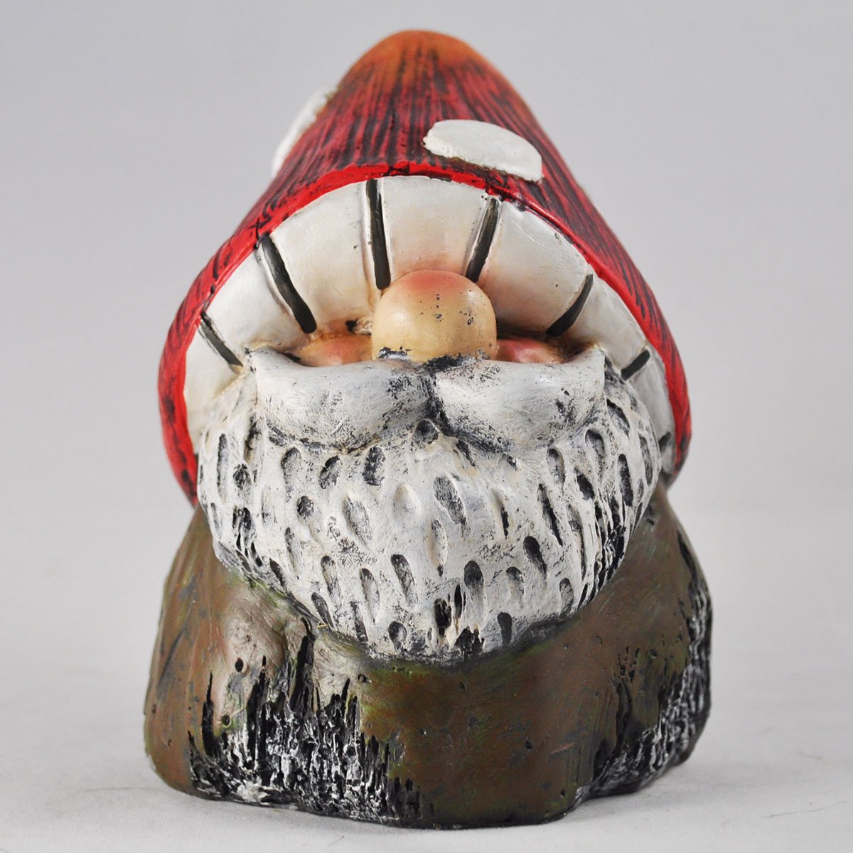 Mushroom Gnomes Ian Figurine Small Fun Garden Decor Ornament Outdoor Proof H13cm