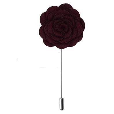 Buy Peluche Blooming Charm Maroon Colored Brooch Lapel Pin For