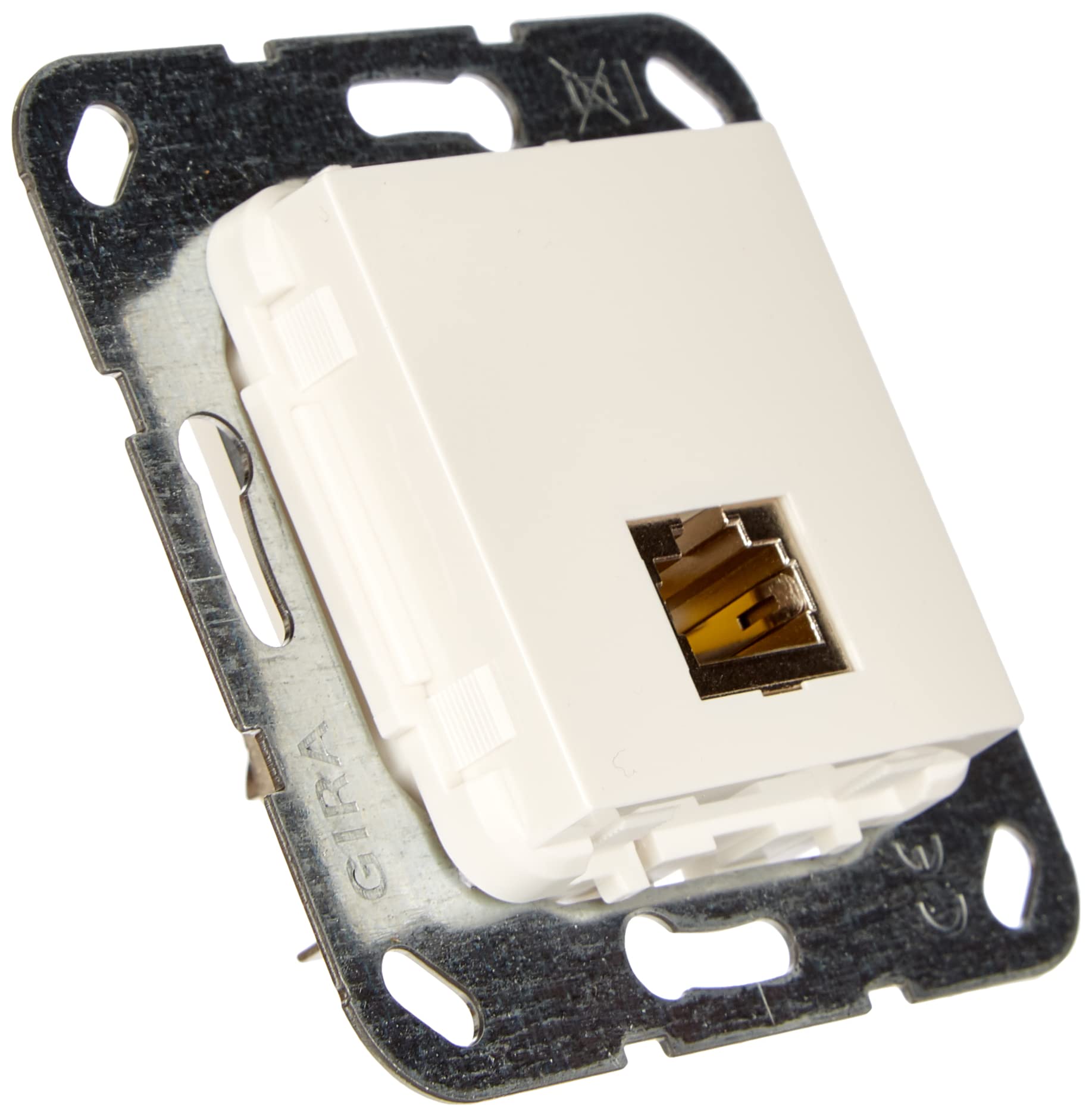 Gira 569603 MJ RJ45 Cat 6A 10 GB LSA Plus Insert in Pure White