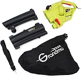 Grandma Shark 3000W 3 in 1 Leaf Blower Vacuum Mulcher Green view 7