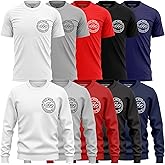 Custom Workwear Uniforms, 5 Pack T-Shirt 1 Sweatshirt, Custom Shirts Mens Sweater Small Business Company Logo Front and Back Black