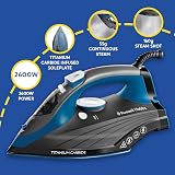 Russell Hobbs Iron Titanium Carbide Soleplate 2600W 160g Steam 55g/min view 2