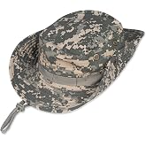 Sun Hats for Men Women Bucket Hat UPF 50+ Boonie Fishing Safari Hat | UV Protection,Wide Brim Bucket Hat, Adjustable Chin Strap, Lightweight &amp; Foldable,Camping Gardening Hiking Beach Safari Hat