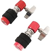 Two Standard Hi-Hat Clutch, Fit for 6-8mm Rod, Aluminum Alloy Hi Hat Clutch Hi-hat Stand Post Jazz Drum Clutch for Hi Hat Drop Clutch Cymbal Jazz Drum Parts Accessories