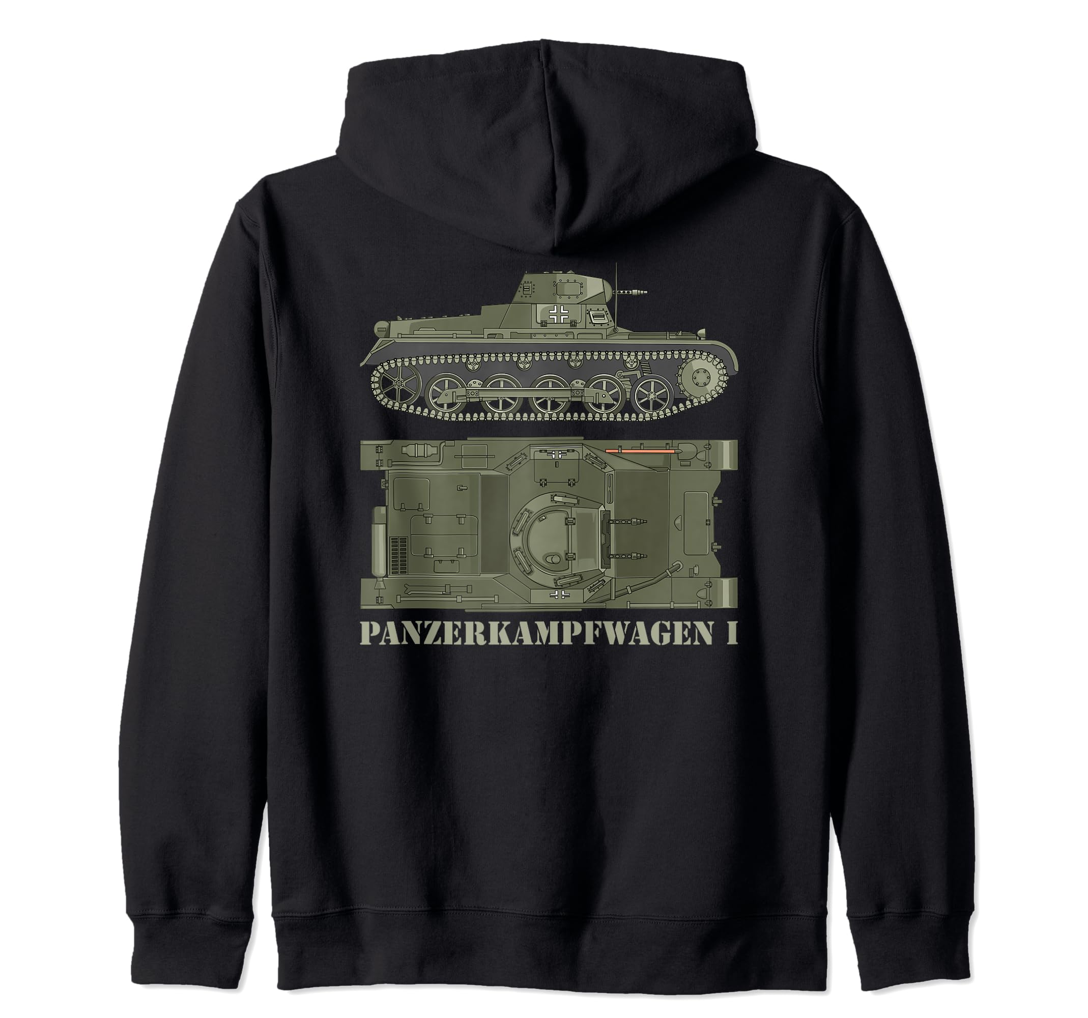 Panzer I German WW2 Tank Germany Tanks Panzerkampfwagen 1 Zip Hoodie