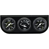 Equus 6100 1-1/2" Volt Triple Gauge Kit, Black