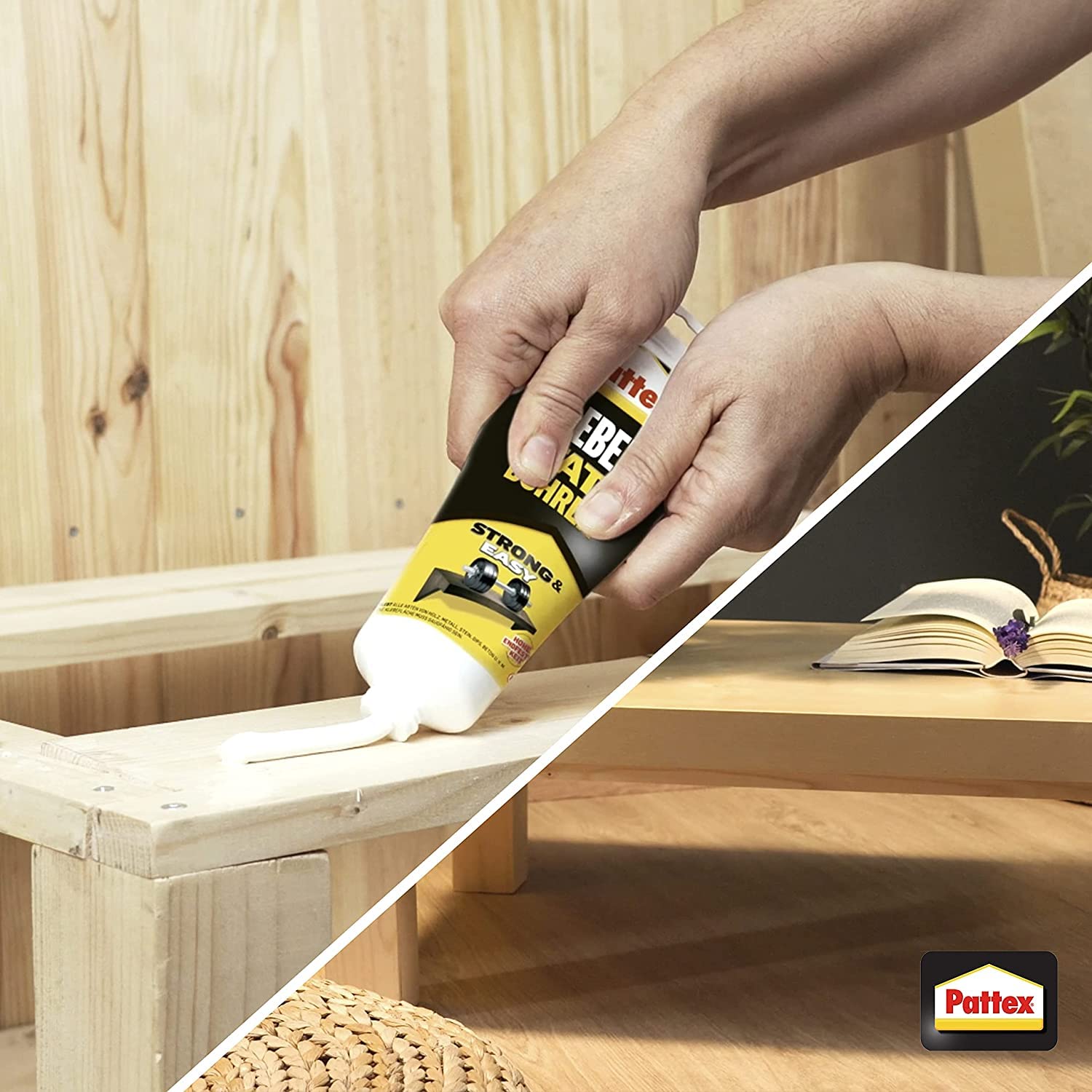 Pattex Montagekleber Kleben statt Bohren, starker Kraftkleber für sofortigen Halt, universell einsetzbarer Baukleber mit hoher Endfestigkeit, 1 x 250 g 8