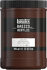 Liquitex Basics Burnt Umber Acrylic Paint 946 ml Pot