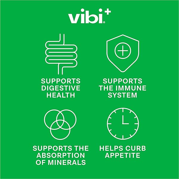 VIBI+ STRAWBERRY KIWI PREBIOTIC WATER – DIGESTIVE HEALTH SUPPORT – SUGAR FREE HIGH FIBER FLAVORED DRINK – KETO, VEGAN, HEALTHY, LOW CARB – 16.9 FL OZ – PACK OF 12