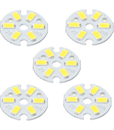 12Pcs LED Chips, 5W 15-17V COB Lichtemitterkomponente Für DIY