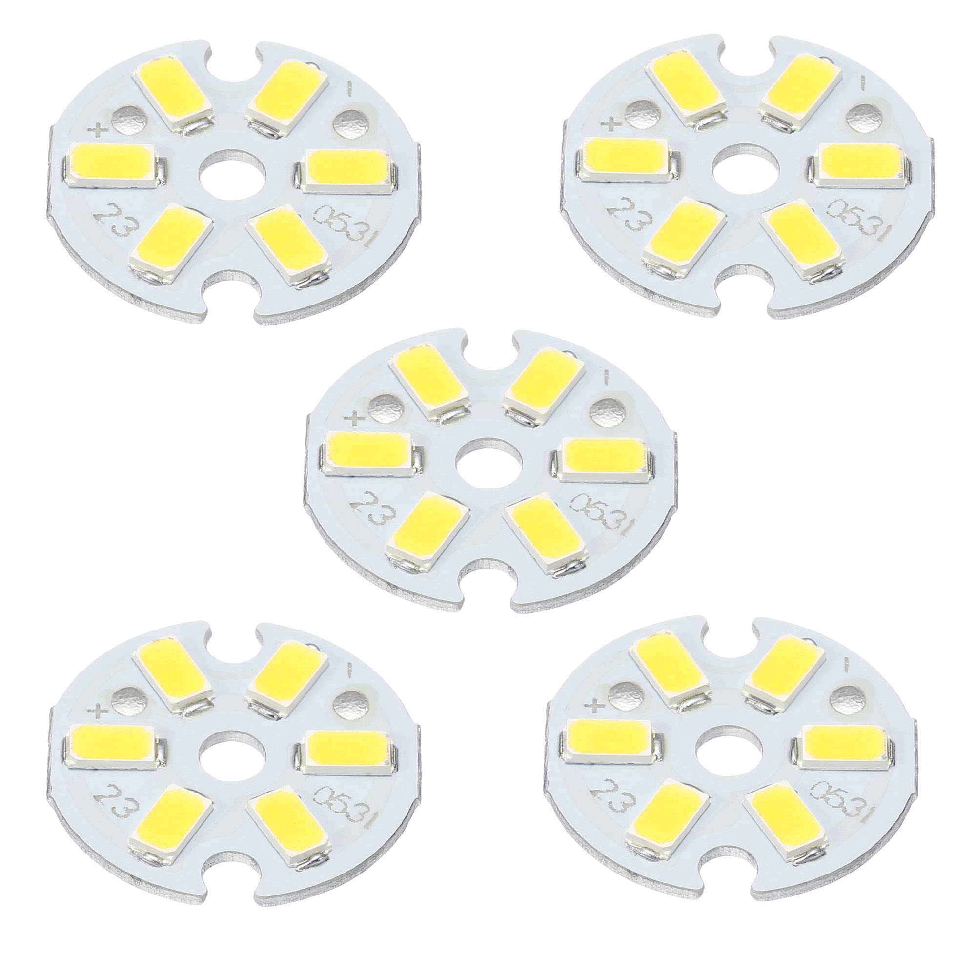 Photo 1 of MECCANIXITY COB LED Light Chip Bead 3W 120lm 6000-6500K 23mm 9-11VDC Energy Saving Bulb for Spotlight Floodlight Replacement White 10Pcs