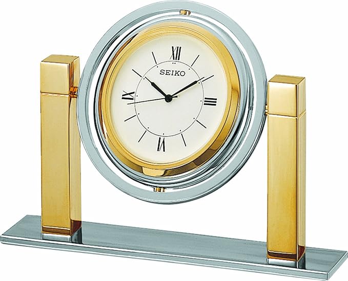 Seiko Desk and Table Clock with Rotating Armillary Sphere