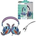 LEXIBOOK HP015D Stitch Headphones, Blue, Kid Headphones for Music, Wired, On-Ear, Compatible with Cellphones, Tablets, Computers