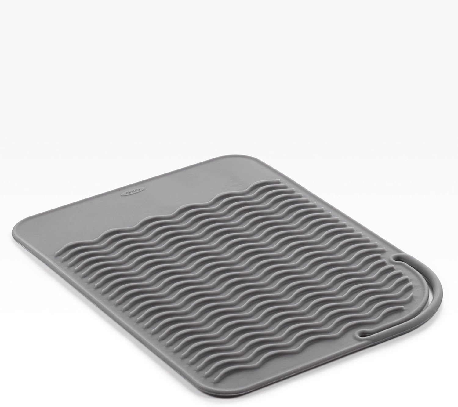 OXO Good Grips Heat Resistant Silicone Travel Mat for Curling Irons and Flat Irons,Gray: Home & Kitchen