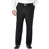 Haggar Mens Classic Fit Soild Stretch Suit Separate Pant (Regular and Big and Tall)