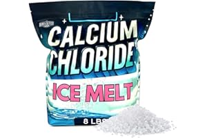 HOME AND COUNTRY USA Calcium Chloride Pellets Ice and Snow Melt 8 lb Bag Effective Snow and Ice Removal Effective Below Zero Degrees
