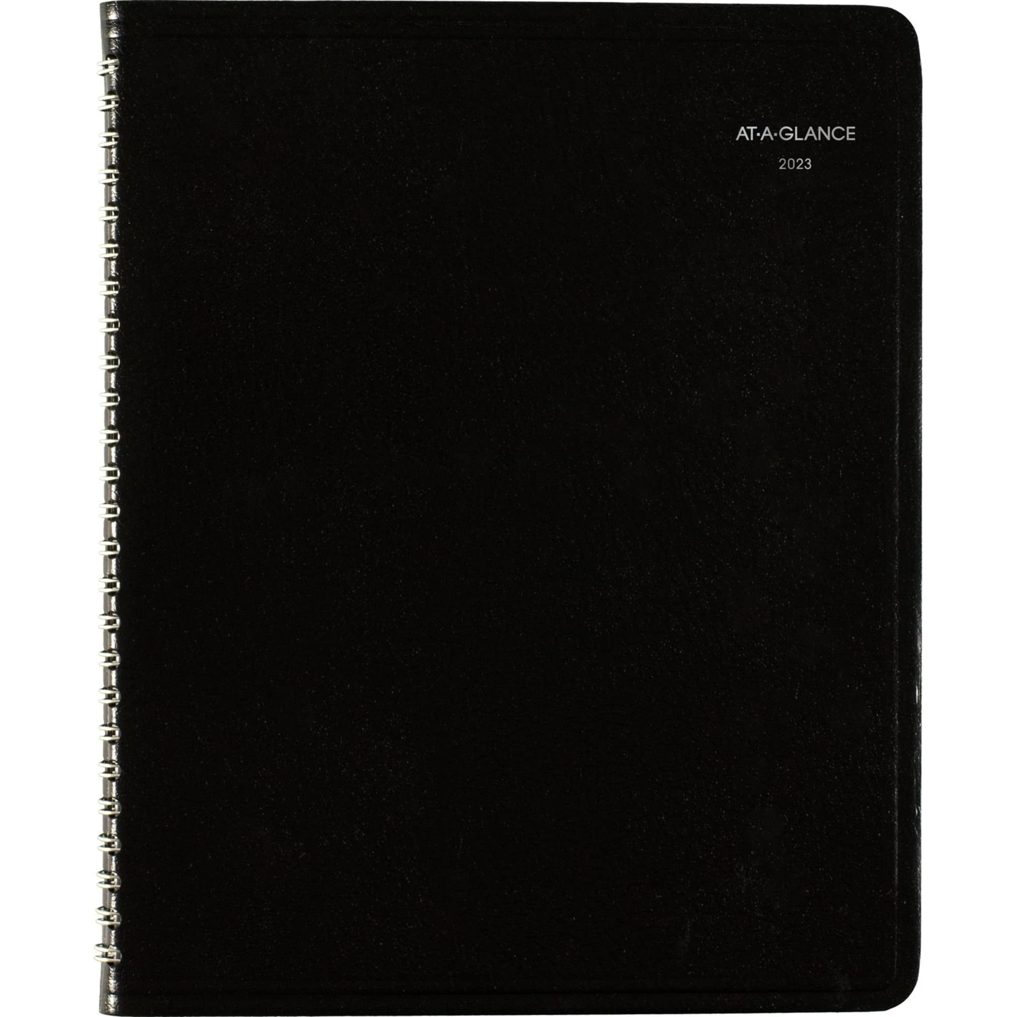 AT-A-GLANCE 2023 Weekly Planner, DayMinder, 7" x 8-3/4", Medium, Column-Style, Faux Leather, Black (G59000)