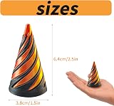 Zayin 3D Printed Spiral Cone Fidget Toy Impossible Pyramid Anxiety Stress view 2
