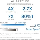 ASUS RT-AX5400 Dual Band WiFi 6 Router 5400Mbps AiMesh Mobile Tethering VPN view 2