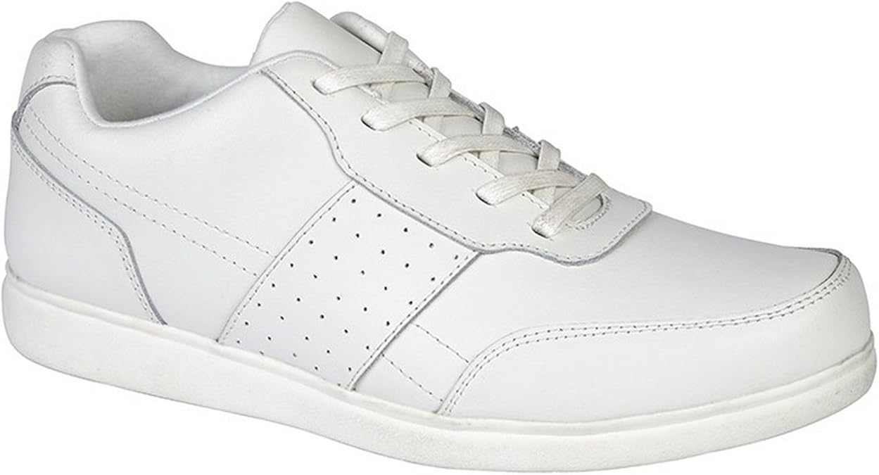 Dek Mens Strike Coated Leather Lace Up Lawn Bowls Style Shoes Amazon