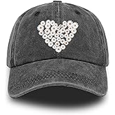 Flower Hat Baseball Cap Women Black Hats for Women Baseball Cap Vintage Girls Funny Distressed Plain Ball
