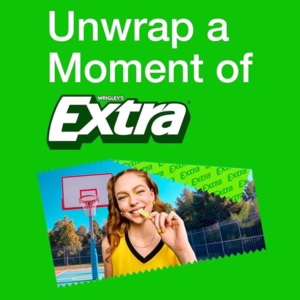 EXTRA GUM SMOOTH MINT SUGARFREE GUM BULK, INDIVIDUALLY WRAPPED, PERFECT FOR FRESH BREATH AT SCHOOL, WORK, AND TRAVEL, 15 COUNT, PACK OF 10