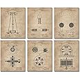 Nikola Tesla Wall Art Patent Prints (8"x10") Set of 6 - Engineer Gifts - Geek Home Decor