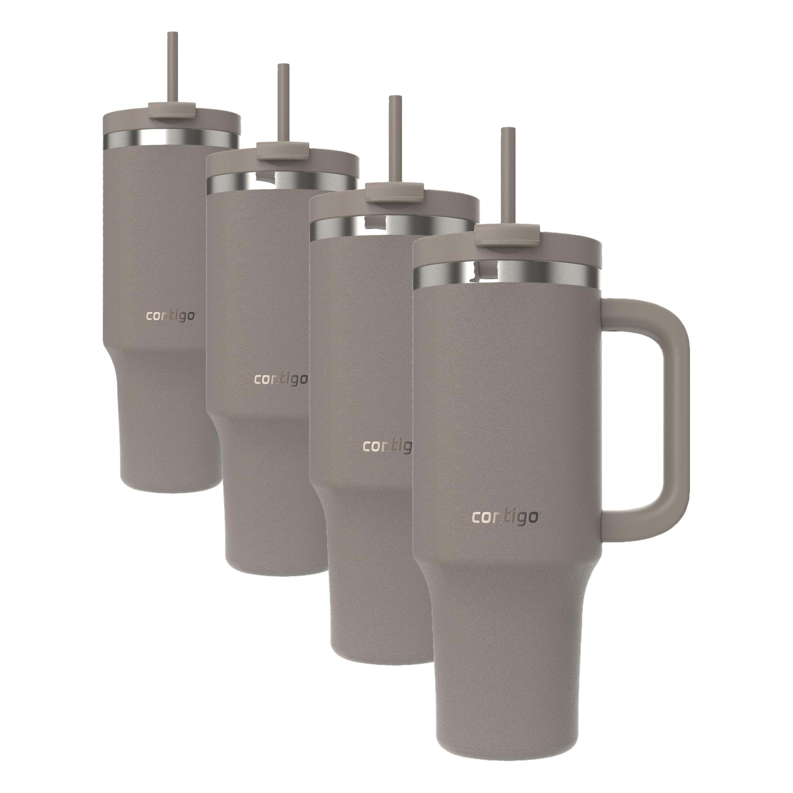 Contigo Tumbler, 40oz Stainless Steel | Vacuum Insulated | Leak-Proof | Cold for 29 Hours | Pack of 4 Image