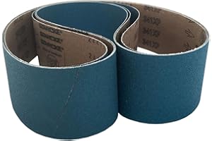 ABRASIVE RESOURCE STARCKE Premium 4" X 54" Zirconia Cloth Sander Belts | for Metal, Car Restoration, Wood, Composites, and Paint (3 Pack, 100 Grit)