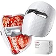 Ulike Reglow Light Therapy Device, Red Light Therapy Facial Mask for Wrinkles & Acne, LED Face Mask with 4 Wavelength Lights for Firming, Rejuvenation, Brightening & Clearing, Full Face Coverage
