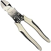 BOOSDEN Wire Cutters Heavy Duty with Wire Stripper Crimper, Diagonal Cutters, 8 inch Side Cutters, Multi function Professional Industrial High Leverage Diagonal Cutting Pliers Tool