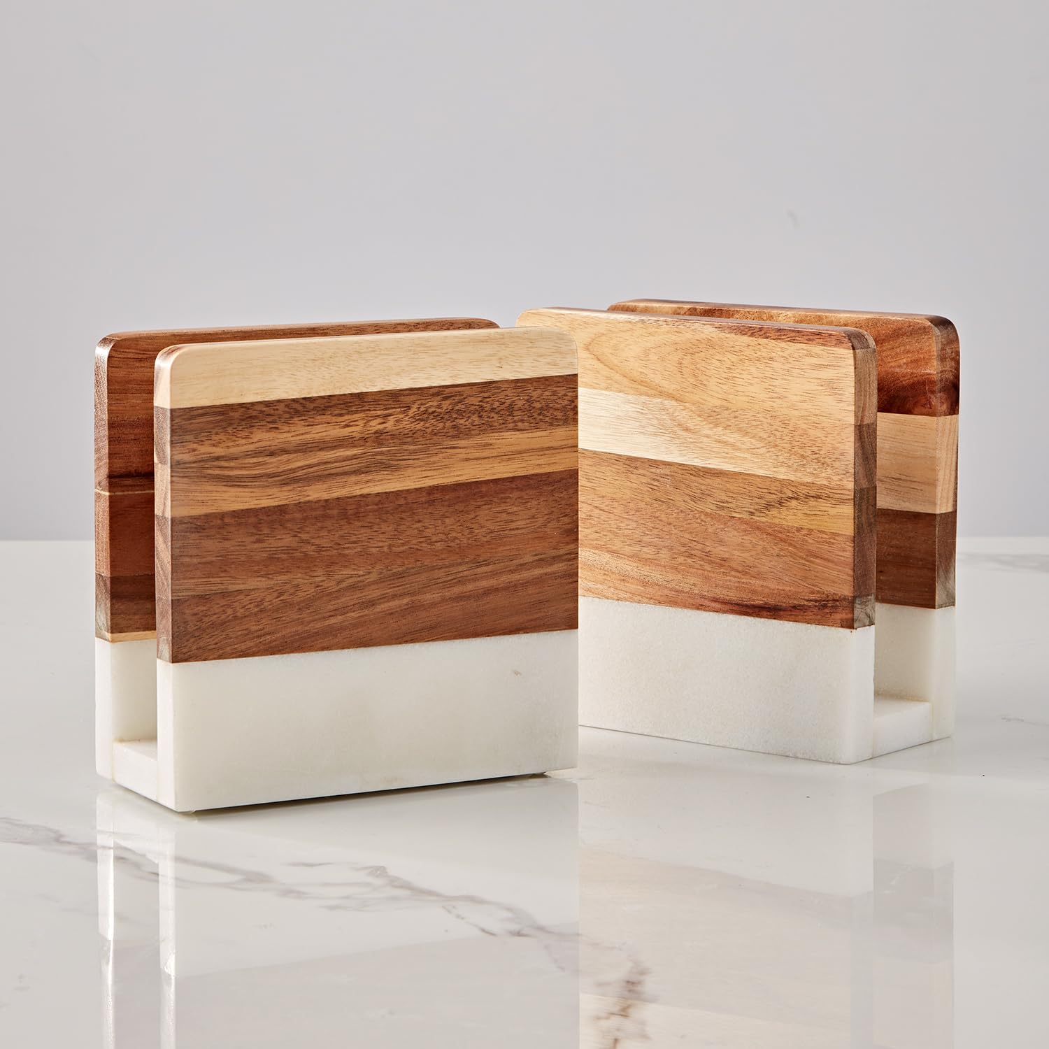 Photo 1 of ** SOLD AS IS, NO REFUND/RETURN** SEE COMMENTS!
Marble Wood Napkin Holder, Square Heavy Duty Table Standing Tissue Dispenser, Handmade Natural Wood and Marble Tissue Holder, Napkin Dispenser for Home, Kitchen Countertop, Dining Room-1 Piece