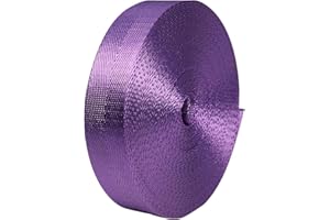 Devobunch 1 Inch Nylon Webbing Strap, Heavy Duty Nylon 10|25 Yard Webbing Roll, Durable Nylon Strapping for Indoor or Outdoor Gear, DIY Crafting, Repairing, 18 Vibrant Colors