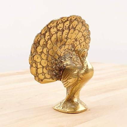 Bird Statue Estatuillas Y Chucherias Vintage Solid Brass Peacock Arte Y Objetos De Coleccion Articulos De Coleccion