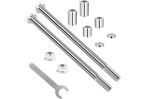 MFC·PASSION 12mm 210mm Front Rear Wheel Axle with Bushing 30mm 20mm 5mm Compatible with 50cc 110cc 125cc Dirt Bike Moped Scooter QUAD ATV Mini Bike Parts 2PCS