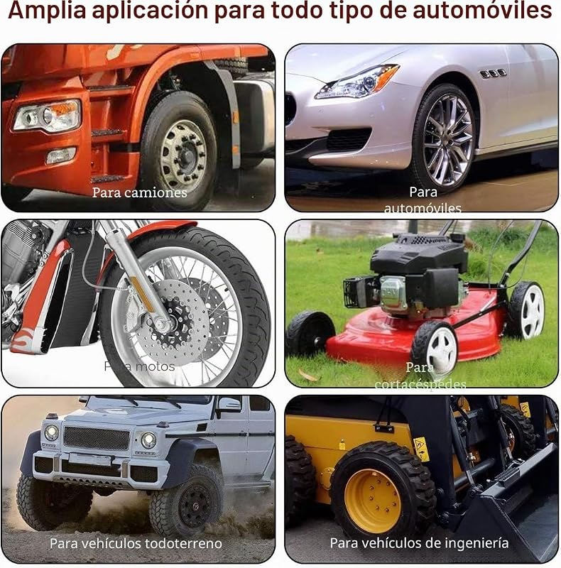Kit de reparación de pinchazos de 32 Piezas para Coche, Moto, Tractor, Caravana