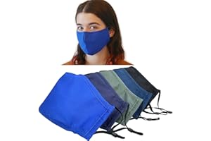 Xchime Cloth Face Mask,Made in USA,Washable Reusable,breathable with Adjustable Ear Loops,Nose Wire and Filter Pocket
